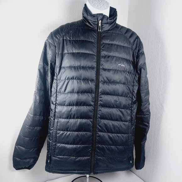 Golite Men's Black Long Sleeve Full-Zip Quilted 800 Down Puffer Jacket Size M - Picture 2 of 13